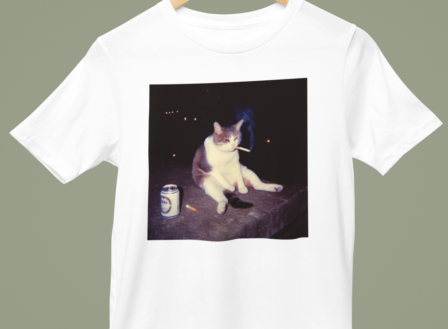 貓咪煙酒T-shirt