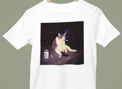貓咪煙酒T-shirt