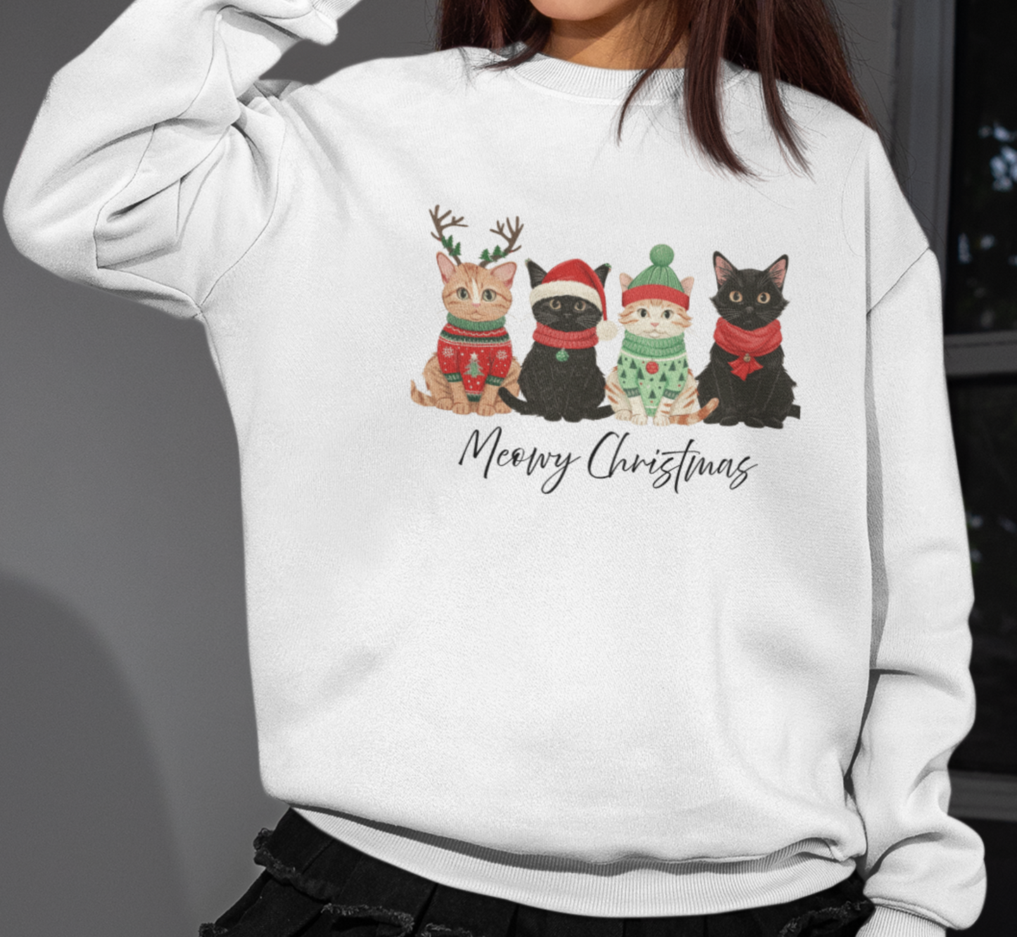 聖誕貓咪Meowy Christmas長袖